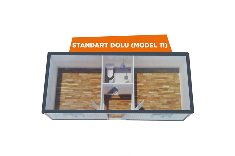 Tek katlı prefabrik ev modeli