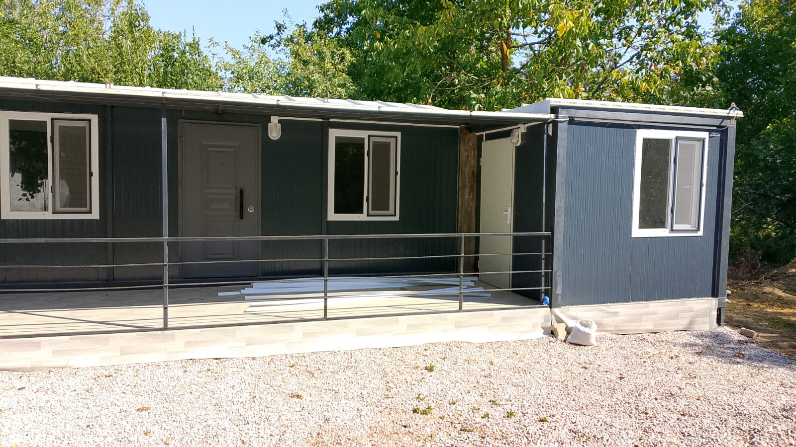 Tek katlı prefabrik ev - Beşik çatılı