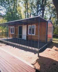 Tek katlı prefabrik ev - Zarf çatılı